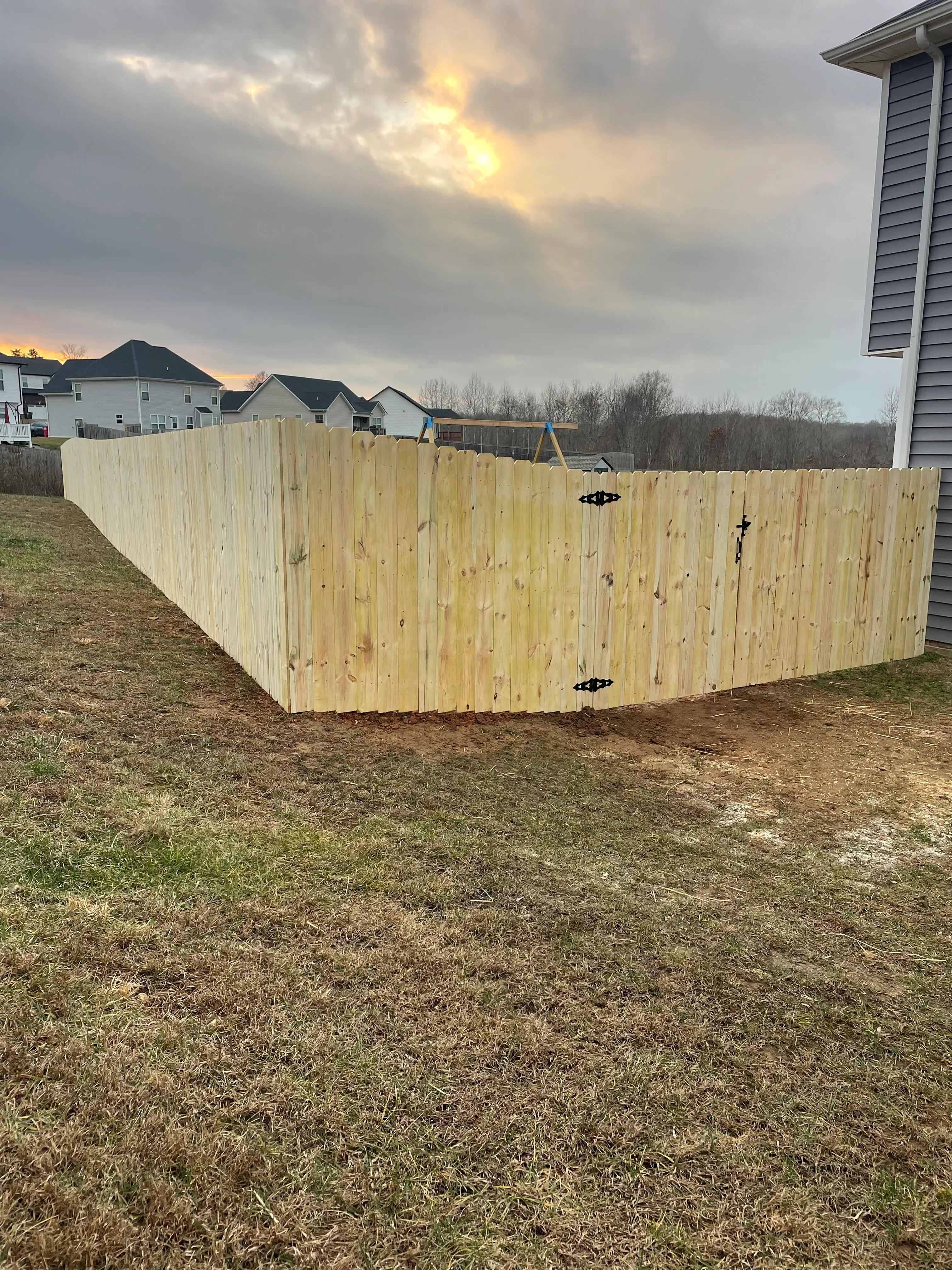 High-quality wooden privacy fence installation in Clarksville TN