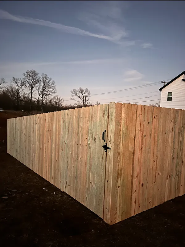 Wood Fencing Project in Clarksville, TN