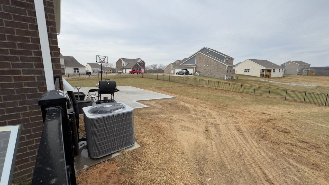Back patio extension with outdoor grilling area in Clarksville, TN