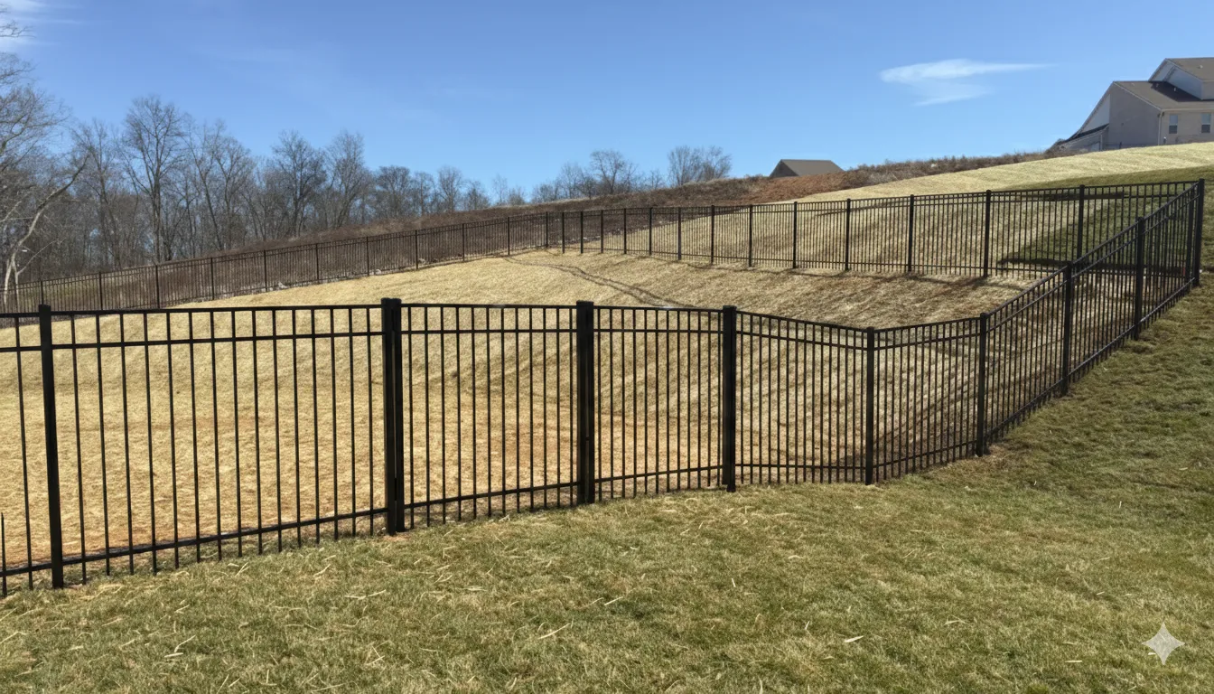 Aluminum Fencing Project in Clarksville, TN
