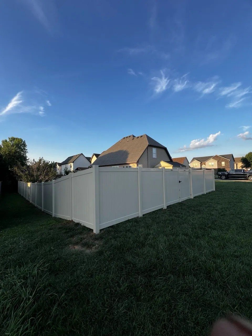 Vinyl Fencing Project in Clarksville, TN