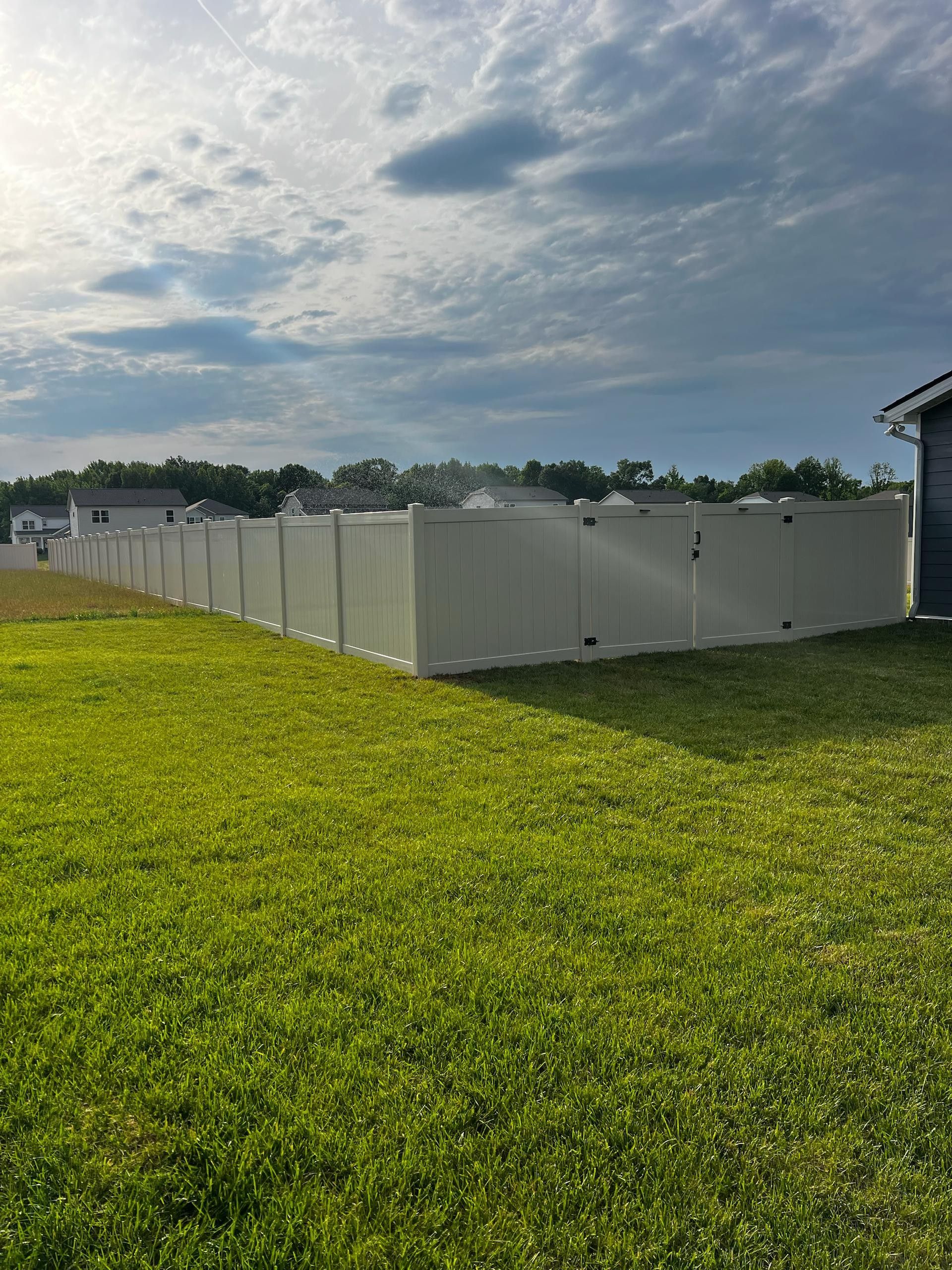 Vinyl Fencing Project in Clarksville, TN