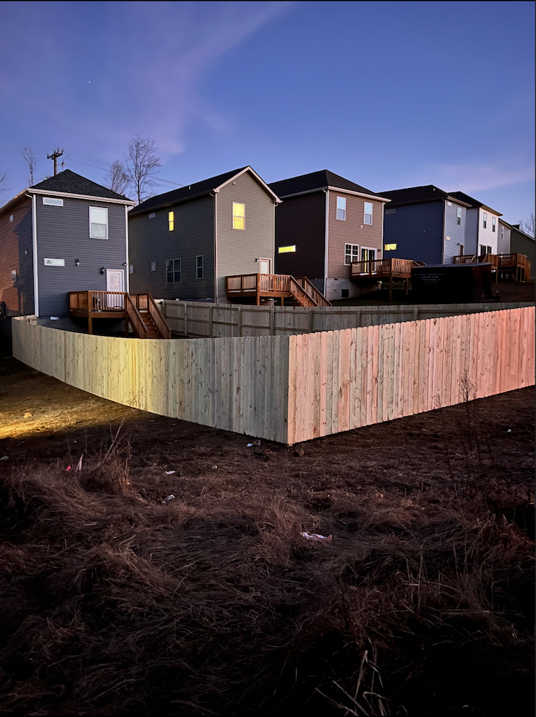 Wood Fencing Project in Clarksville, TN