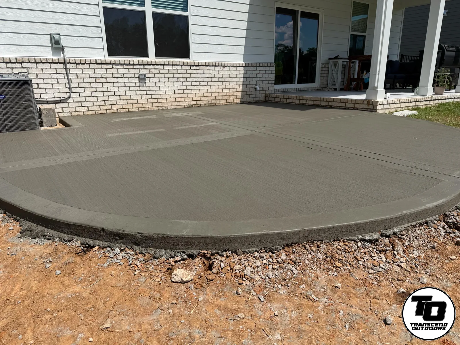 Concrete patio project by Transcend Outdoors in Clarksville, TN