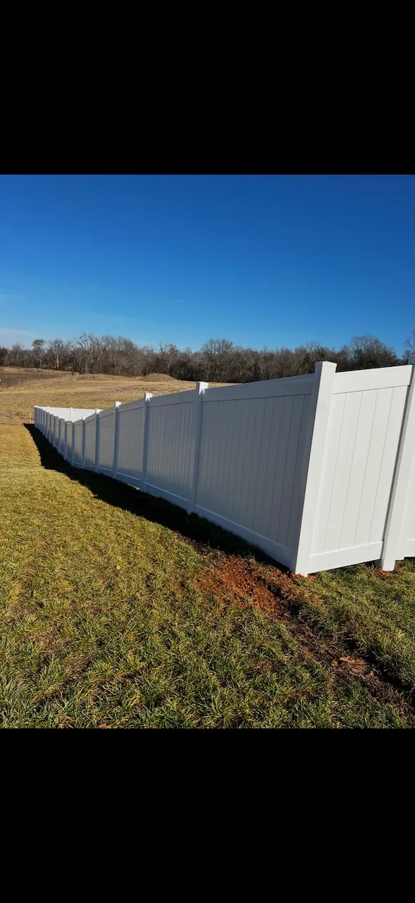 Vinyl Fencing Project in Clarksville, TN
