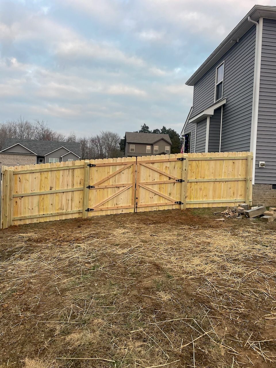 Wood Fencing Project in Clarksville, TN